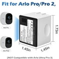 thumbnail image 2 of VMA4400 NATNO Power Battery for Arlo Pro, Arlo Pro 2 and Dual Battery Charger Station VMA4400C, 2 of 9