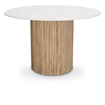 Pemberly Row Modern / Contemporary Marble Natural Dining Table