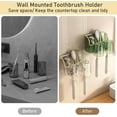 thumbnail image 4 of Toothbrush Holder for Bathrooms, Luxury Toothbrush Holder Wall Mounted, Multi-Functional Automatic Toothpaste Dispenser and Toothbrush Holders with 4 Brush Slots 2 Cups 2 Storage Slots (White), 4 of 8