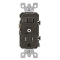 thumbnail image 1 of Interruptor de palanca combinado y receptáculo resistente a manipulaciones Leviton T5225 15A, 1 of 1