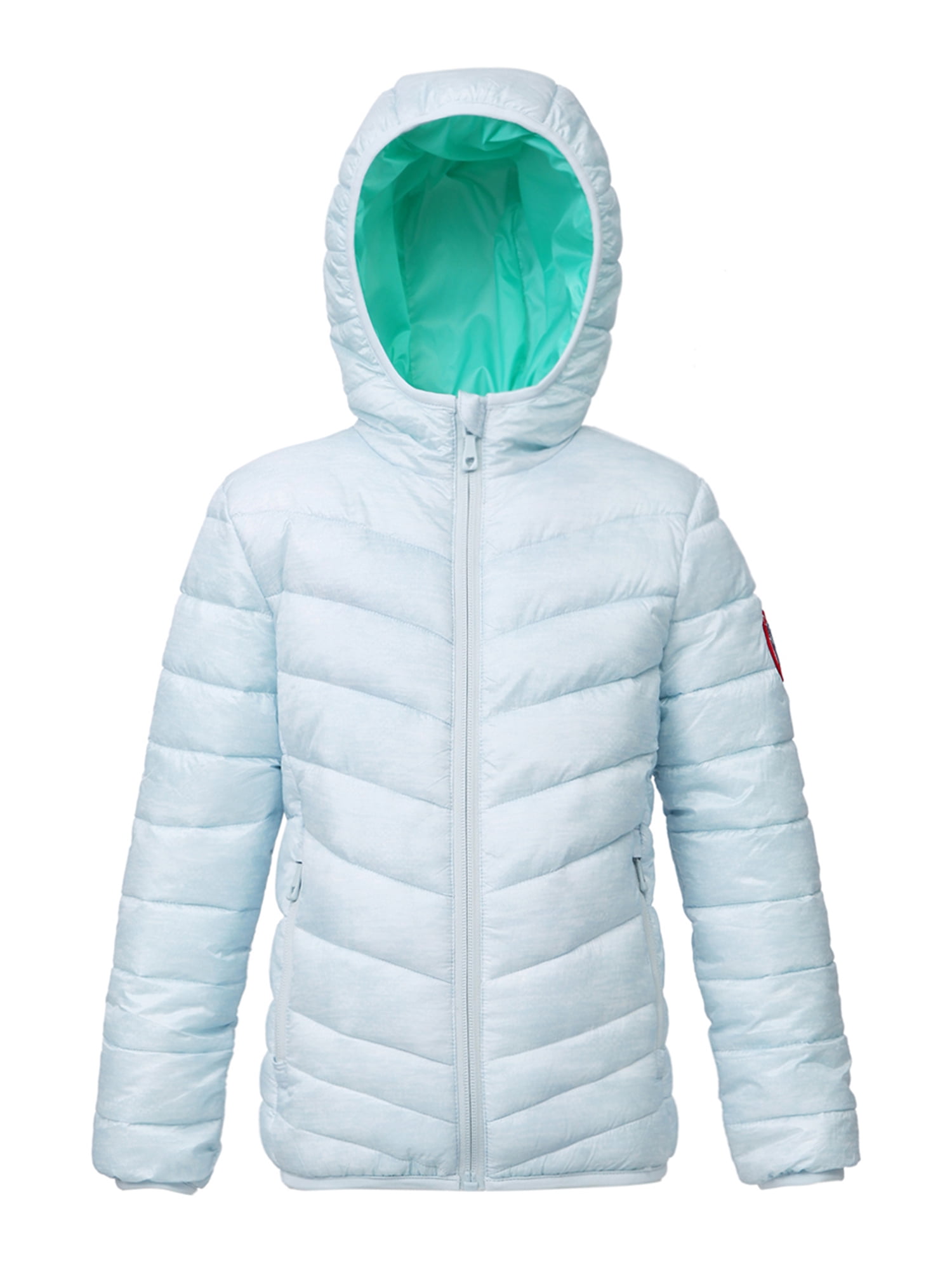 Rokka&Rolla Girls' Reversible Light Puffer Jacket Coat, Sizes 4-18