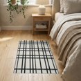 thumbnail image 3 of ODIKA Layering Striped Farmhouse Plaid Windowpane Grid Stripe Panels Non-Slip Low Profile for Hallway, Study Room, Playroom, 3 of 7