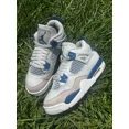 thumbnail image 1 of Ni - ke CLEAN Air Jordan 4 Retro size 4 Youth 2024 Military Blue GS (HF4281-141), 1 of 5