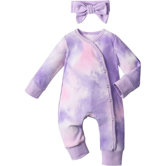 Newborn Baby Girl Clothes Romper Onesie Cotton Newborn Outfit for Girls Cute Infant Girl Jumpsuits Clothes 3-6 Months