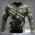 thumbnail image 4 of Nueva sudadera con capucha con estampado de camuflaje y bandera de Canadá con emblema nacional ucraniano en 3D para hombres y mujeres, sudadera informal con capucha militar, ropa, 4 of 5