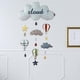 thumbnail image 3 of Decoración nórdica de pared con forma de nube para la habitación de niñas, colgante para bebé Globo aerostático, 3 of 7
