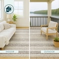 thumbnail image 4 of Addison Rugs Chantille Indoor/Outdoor Transitional Stripes Beige Machine Washable Rectangle Rug, 10' x 14', 4 of 8