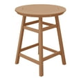 thumbnail image 2 of Costaelm Paradise Outdoor HDPE 35" Round Counter Height Patio Bar Table, Teak, 2 of 9