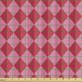 thumbnail image 2 of Ambesonne Pink Fabric by the Yard Upholstery, Diamond Zigzag Pattern Art, 5 Yards, Dark Coral Pastel Pink, 2 of 5