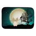 thumbnail image 2 of Halloween Scary Papillon Black White Dish Drying Mat, 2 of 3
