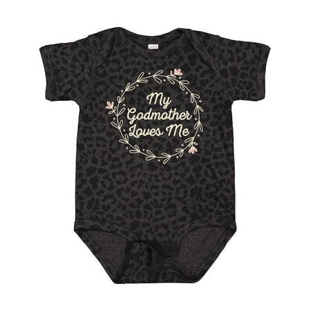 

Inktastic My Godmother Loves Me Gift Baby Girl Bodysuit