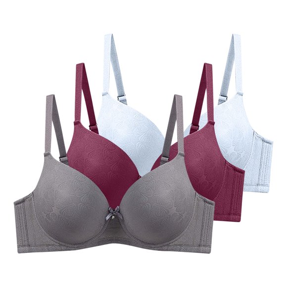 Sous-vêtements de Maternité pour Femmes Lot de 3 Couleur Unie avec Soutien-Gorge Quotidien - Nylon, Haute Élasticité, Confort Quatre Saisons