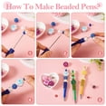 thumbnail image 4 of 10 pc ABS Plastic Ball-Point Pen Baking Paint Beadable Pen for DIY Personalized Pen with Jewelry Bead Orchid 138~145x14mm, 4 of 7
