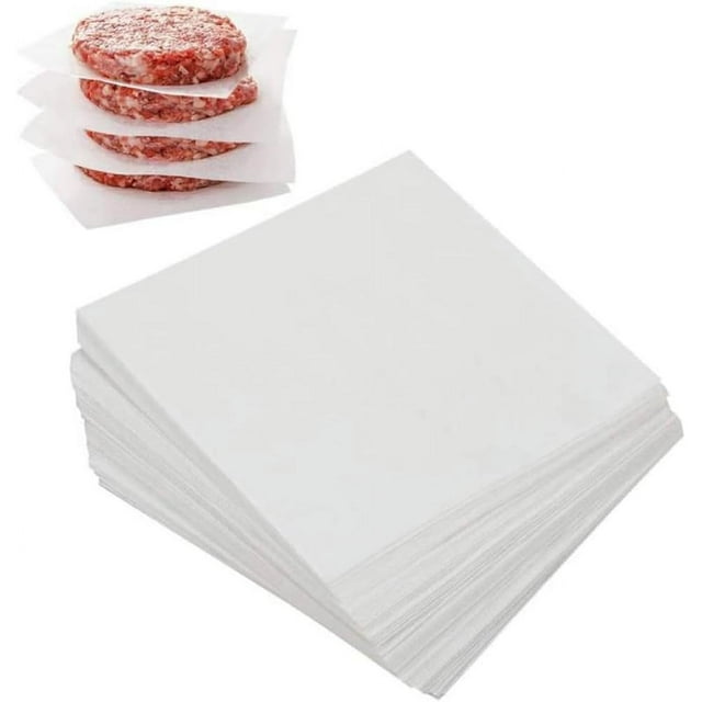 Nvzi 50 hojas de papel absorbente de aceite de cocina, papel de silicona antiadherente cuadrado, papel de filtro de residuos de aceite para hornear pasteles, sopas, alimentos fritos - 13 * 13 cm