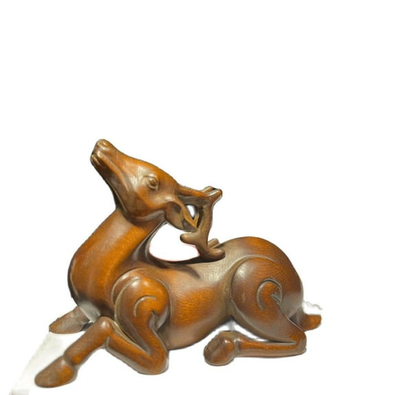 vintage wooden statues for home decor wooden statuette Sculptures Boxwood deer