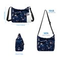 thumbnail image 3 of URSOFINE Women's Crossbody Bag Lightweight Ladies Travel Shoulder Messenger Bag with Adjustable Strap & Multiple Pockets Soft Across Bag Purse for Everyday Use (15+), 3 of 8