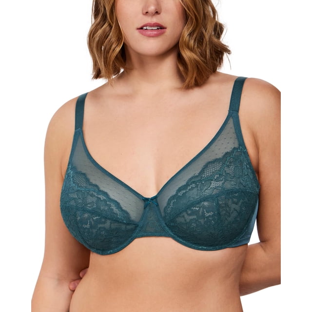 Sujetador de encaje con aros Minimizer Bras HSIA de cobertura total para mujer