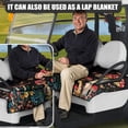 thumbnail image 5 of Whosucclay Butterfly Mushroom Golf Cart Seat Cover Blanket Towel Accessories, Elastic Breathable Towel Blanket Cover for Club Car EZGO Yamaha, 52.36 x 32.28 inch, 5 of 7