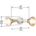thumbnail image 2 of HALO PWT250PCW 300W 2-Lamp Outdoor PAR Twin Head Dusk to Dawn Flood Light, White, 2 of 6