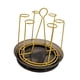 thumbnail image 5 of Rejilla para secar tazas Soledad con bandeja de drenaje oro, 5 of 10