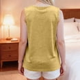 thumbnail image 4 of Domuza Women Post Shoulder Surgery Shirts After Rotator Cuff Post Shoulder Surgery Sleeveless Top Tear Away Chemo T Shirts Clothing Khaki L, 4 of 7