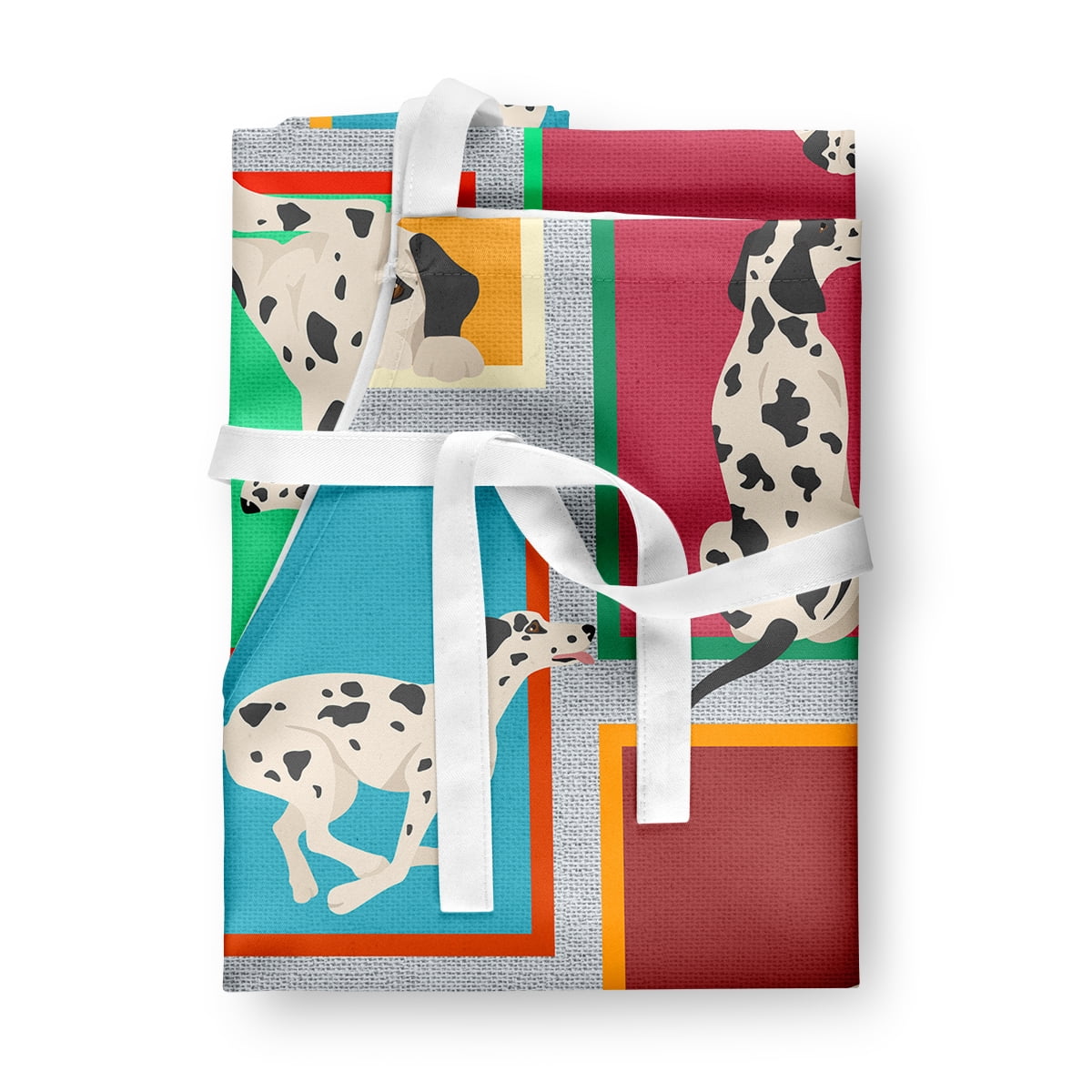 Lots of Dalmatian Apron 27 in x 30 in