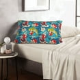 thumbnail image 6 of Uemuo Japanese Koi Print Throw Pillow Case – Cozy & Soft Cushion Cover, Hypoallergenic Pillow Case for Sleeping, Perfect for Women with Envelope Closure-16"x24", 6 of 6