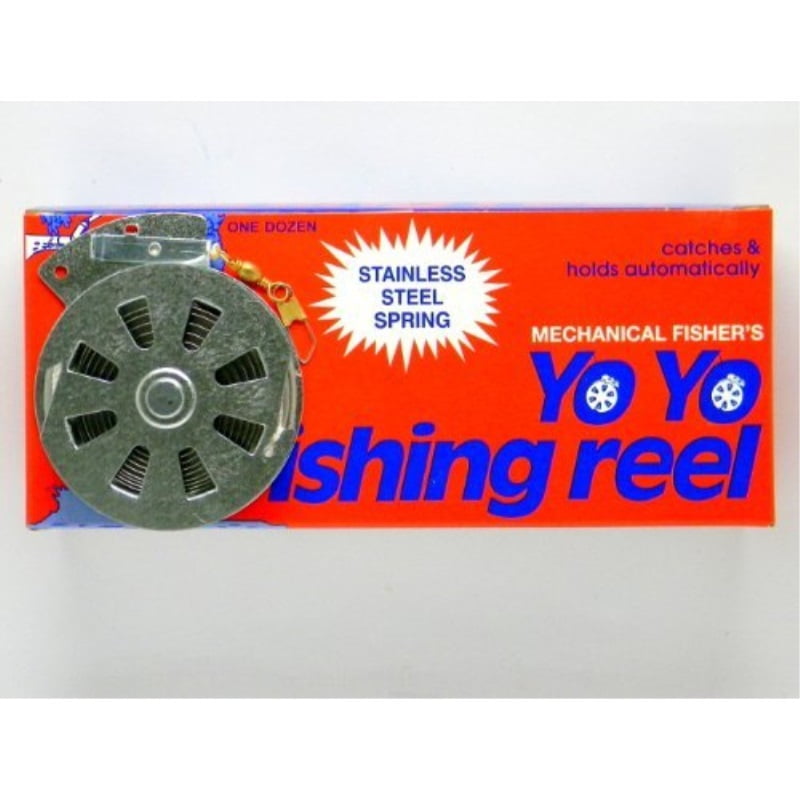 12 Mechanical Fisher's Yo Yo Fishing Reels (Flat Trigger