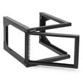 thumbnail image 3 of NavePoint 6U Server Rack with Swing Gate - 6U Wall Mount Rack for 19 Inch IT Equipment Open Frame Rack – Network Rack Wall Mount for AV & Server Equipment 24” Deep 6U Rack, Black, 3 of 6