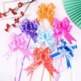 thumbnail image 3 of Cintas de lazo de tracción para regalos, envoltorios de flores para eventos de boda, decoración de cumpleaños, Feliz Año Nuevo, decoración de paquete de regalo de Navidad, 10 piezas, 3 of 4