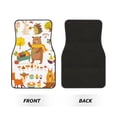 thumbnail image 2 of Naloa Autumn Forest Animals Car Foot Mat Set of 4 Pieces - Universal Floor Liner Neoprene Full Set Floor Mats for Cars Trucks SUV, 2 of 7