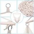 thumbnail image 3 of KAAYEE Hanging Rope Hammock Air Chair Swing Chair for Outdoor- beige, 3 of 4