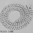thumbnail image 7 of GQ Iced Out Rhinestones Cuban Chain Necklace For Men Women Bling Crystal Prong Cuban Link Choker Necklace Jewelry Gift, 7 of 7