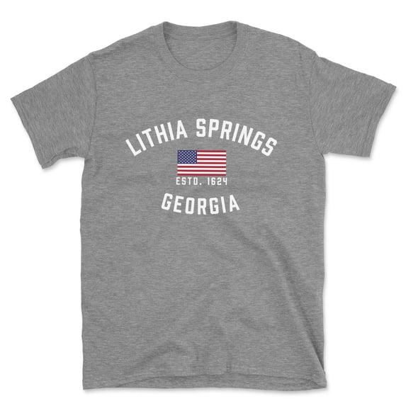 Lithia Springs Georgia Patriot Men's Cotton T-Shirt