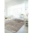 thumbnail image 2 of eCarpetGallery Sheepskin Rug for Bedroom, Fluffy Rug for Living Room, Supersoft, Bedside, Floor Mat, Sofa Seat Cover, 4' x 6', Brown Tip, 2 of 4