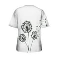 thumbnail image 6 of Gaecuw Cute Tops for Women Tops Blouses Short Sleeve T Shirts Regular Fit Pullover Tees T-Shirts Dandelion Print Tops Crew Neck Blouses Casual T Shirts Pullover Tops Summer Tees Tops, 6 of 6