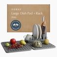 thumbnail image 1 of Estante plegable para secar platos Dorai Home con almohadilla de piedra, 1 of 9