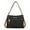 Black Cognac, variant on MKF Collection Aliyah shoulder women’s bag vegan leather versatile design, functional everyday use purse by Mia K. - Cognac Black