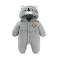 thumbnail image 4 of Vedolay Baby Romper Baby Hooded Romper Jumpsuit 2023 Grey,73, 4 of 4