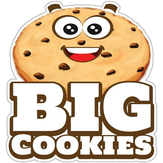 SignMission D-DC-24 Big Cookies19 24 in. Big Cookies Decal Concession Stand Food Truck Sticker