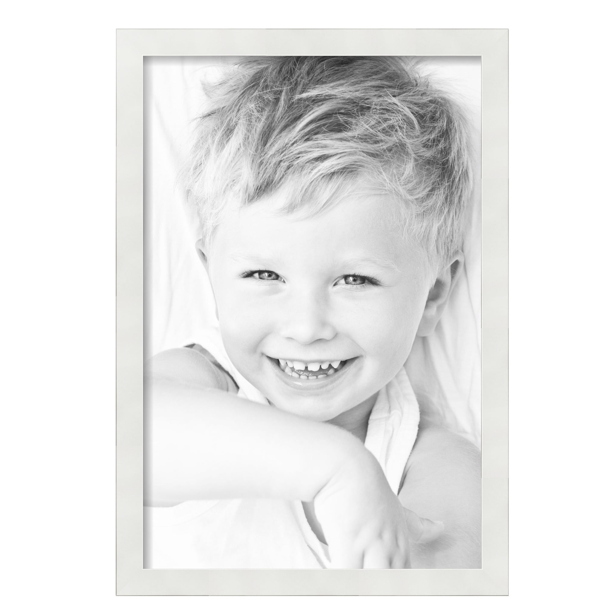 ArtToFrames 16" x 24" Soft White Picture Frame, 16x24 inch White MDF Poster Frame (WOM-5179), 4 Pack
