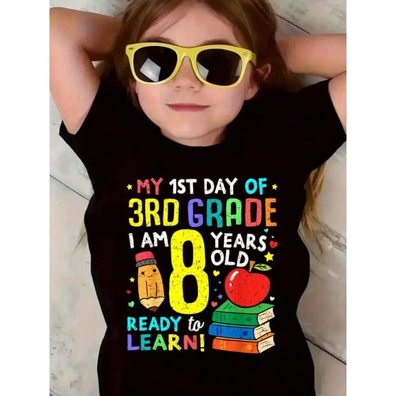 3rd Grade Back to First Day of School Boys Girl Kids T-Shirt