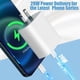 thumbnail image 3 of Cargador USB C wabklove, 20 W, tipo C, cargador de pared para iPhone con cable, 3 of 8