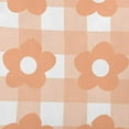 thumbnail image 2 of 26" x 26" Simply Daisy Flowers on Gingham Polyester Accent Pillow, Orange Qty 1, 2 of 3