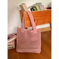thumbnail image 4 of Firefly hope Bolso de hombro tejido para mujer, bolso de mano y neceser, elegante bolso de playa de verano, 38 x 1 cm x 32 cm (marrón), 4 of 4