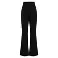 thumbnail image 4 of Clearance! Delayuji Petite Sweatpants for Women Women's Wide Leg Dress Pants High Waisted Flowy Trousers Business Casual Pants Fleece Lined Pants Women Black S, 4 of 5