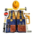 thumbnail image 6 of SUXIAN Boys Halloween Engineer Repairman Costume Set Vest Hat and Tool Props Role Play Outfit for Kids, 6 of 6