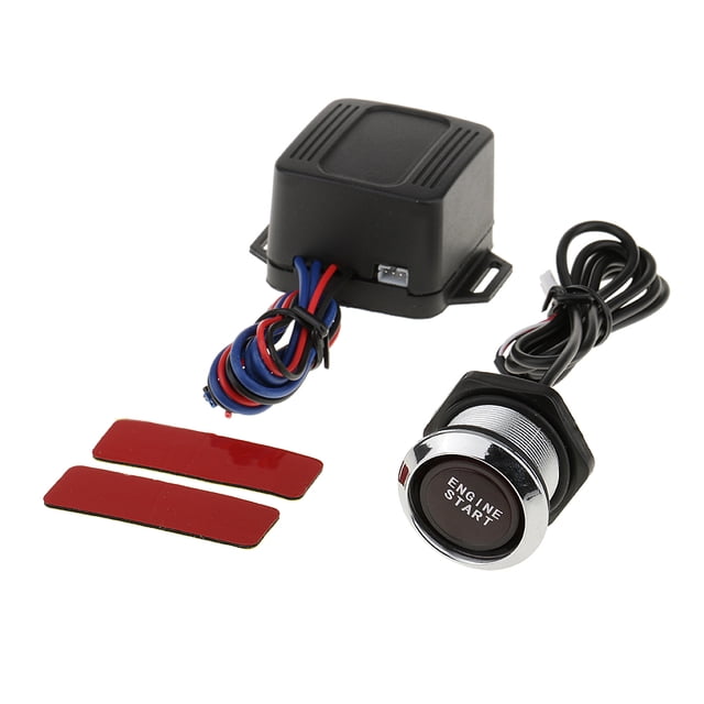 de arranque de encendido con interruptor de botón de arranque de motor de coche de 12V, LED rojo, nuevo Cola Botón de arranque del motor del automóvil