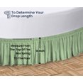 thumbnail image 5 of SGI Bedding Round Bed Skirt |Wrap Around Microfiber Bed Skirt | Fade Resistant, Wrinkle Free, Anti-static, Decorative, Extra Storage Space, Clutter-Free | 84" Diameter / 14" Drop, Moss, 5 of 8