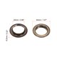 thumbnail image 2 of Uxcell 10Set Ojetes 25mm 1 pulgada Kit de Ojetes de Latón con Arandelas para Tela Cortinas Lonas Cinturones de Cuero Zapatos Bolsas DIY, Marrón, 2 of 6